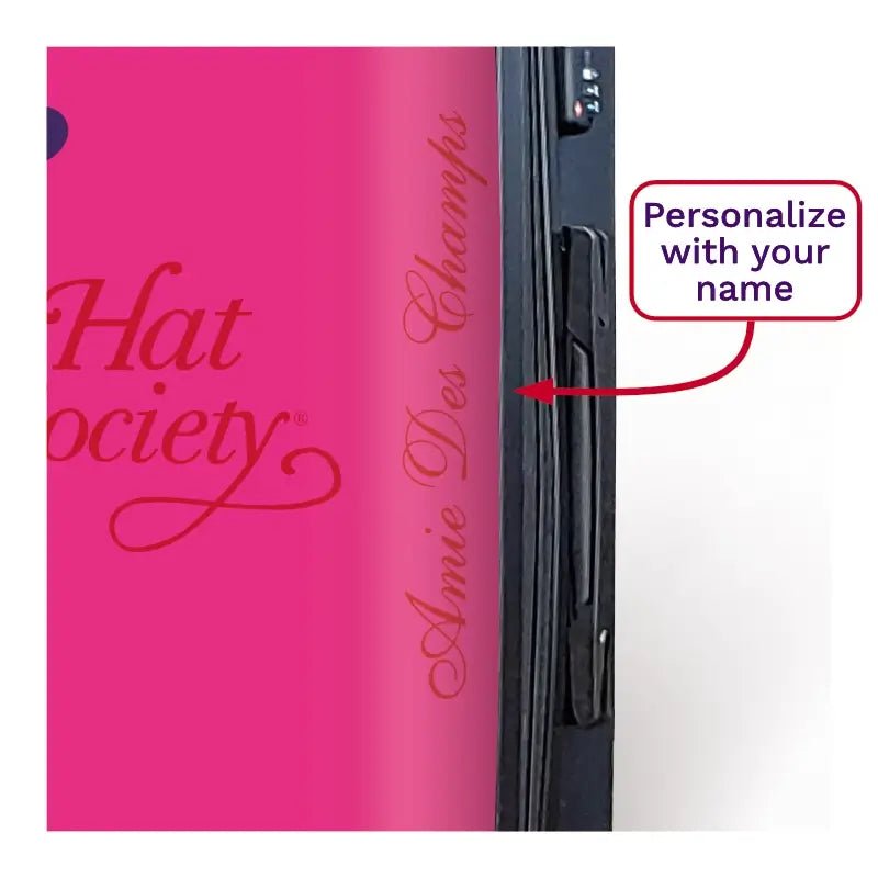 Red Hat Logo in Pink - Singular Luggage