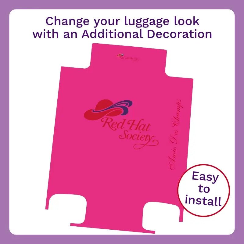 Red Hat Logo in Pink - Singular Luggage