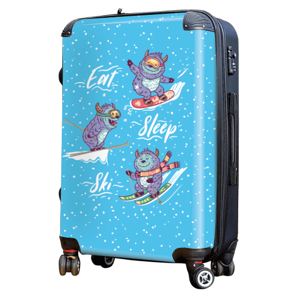 Skiing Yeti - Singular Luggage
